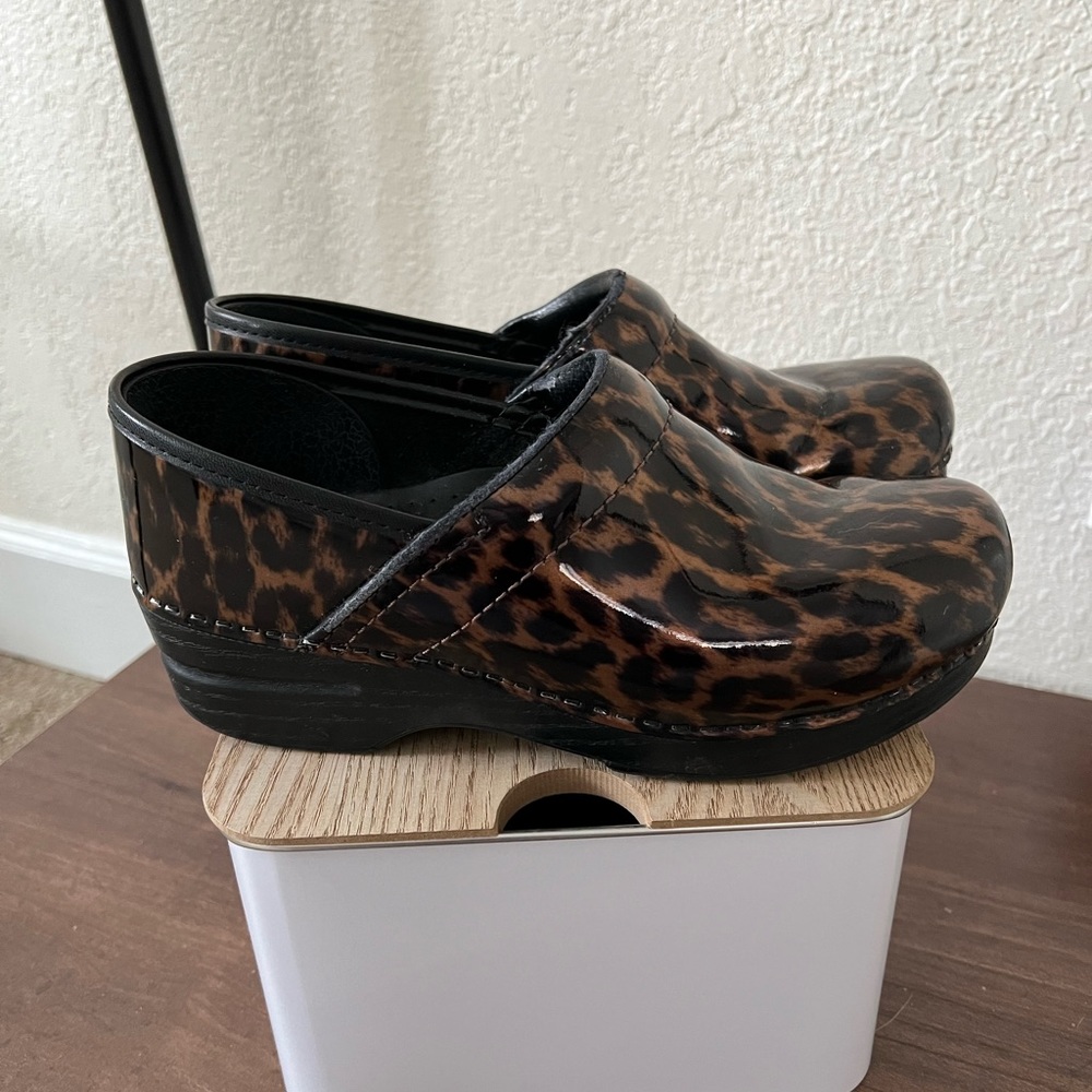 Dansko Leopard Print Clogs - image 3